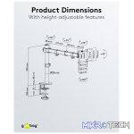 Goobay Monitor Mount Single Flex for Monitors between 17" and 32" - Image 5