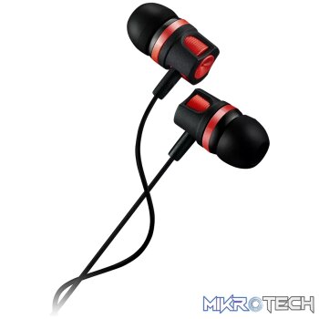 CANYON headphones EP-3 Mic 1.2m Red