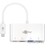 Goobay USB-C Multiport Adapter (HDMI + Ethernet, PD) - White