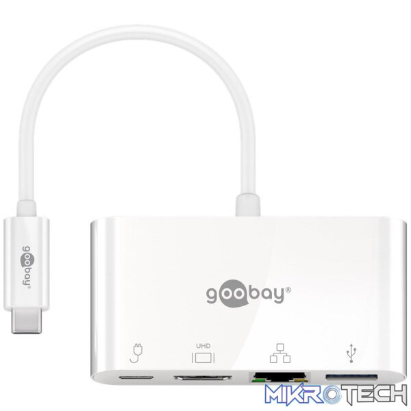 18653129-4dda-44f2-bd86-3f4d728e78f8-62105_gerade_png_1080x Goobay USB-C Multiport Adapter (HDMI + Ethernet, PD) - White - Image 1