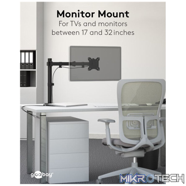 Goobay Monitor Mount Single Flex for Monitors between 17" and 32" - Image 7