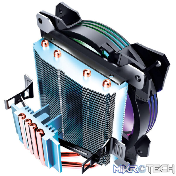 Armaggeddon Artic Storm 2 RGB R4 CPU Cooler with RGB Lights - Image 2