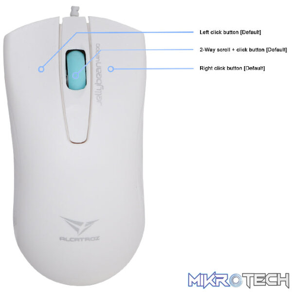 Alcatroz Jellybean U2000 Keyboard and Mouse - White/Peach - Image 40