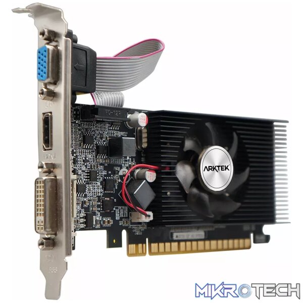 Arktek Nvidia GT610 2GB DDR3 64-bit HDMI / DVI / VGA Graphics Card - Image 3