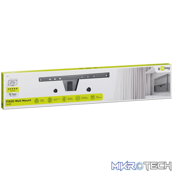 Goobay TV wall mount OLED FIXED (L) for TVs from 37" to 70" - Image 7