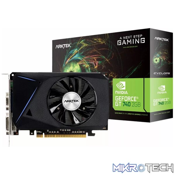 210106150013251030 Arktek Nvidia GT740 2GB DDR3 128-bit HDMI / DVI / VGA Graphics Card - Image 1