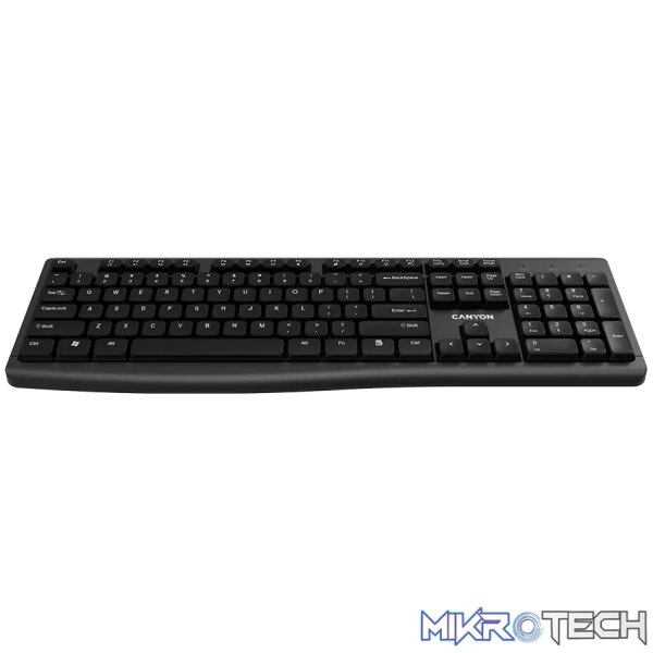 CANYON keyboard HKB-W50 EN Multimedia Wireless Black - Image 2