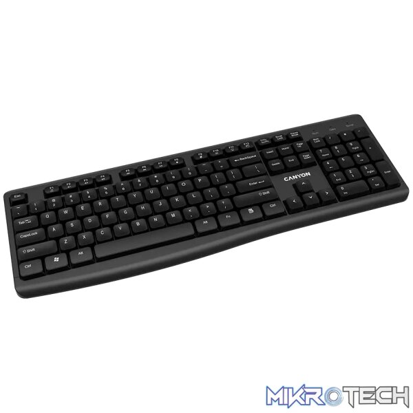 CANYON keyboard HKB-W50 EN Multimedia Wireless Black - Image 3