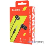 CANYON headphones EPM-01 Mic 1.2m Black - Image 3