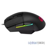 LORGAR Jetter 357, gaming mouse, Optical Gaming Mouse with 6 programmable buttons, Pixart ATG4090 sensor, DPI can be up to 8000, 30 million times key life, 1.8m PVC USB cable, Matt UV coating and RGB lights with 4 LED flowing mode, size:124.90*71.65*41.36mm, 75g - Image 2