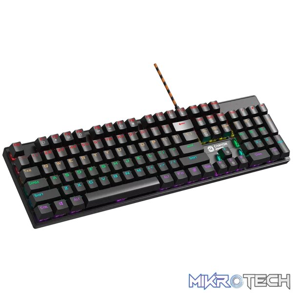 CANYON keyboard Deimos GK-4 Rainbow US Wired Black - Image 2