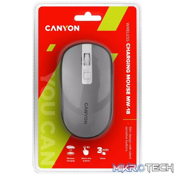 CANYON mouse MW-18 Wireless Charge Dark Grey - Image 5