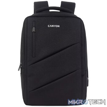 CANYON backpack BPE-5 Urban USB 15.6'' Black