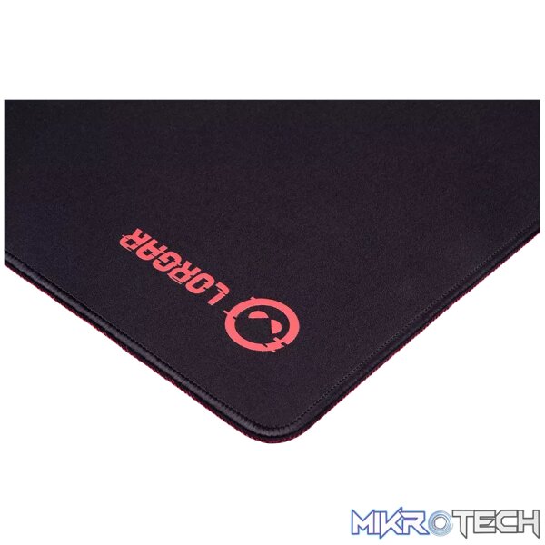 Lorgar Main 323, Gaming mouse pad, Precise control surface, Red anti-slip rubber base, size: 360mm x 300mm x 3mm, weight 0.21kg - Image 6