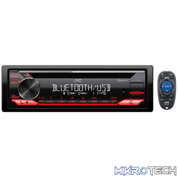 JVC KD-T752BT BT/CD/MP3 Front Loader - Image 2