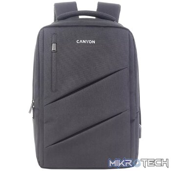 CANYON backpack BPE-5 Urban USB 15.6'' Grey