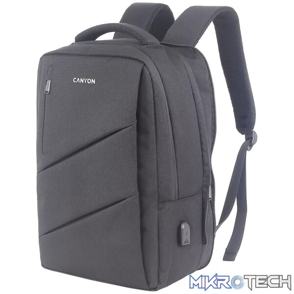 CANYON backpack BPE-5 Urban USB 15.6'' Grey - Image 2
