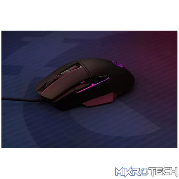 LORGAR Jetter 357, gaming mouse, Optical Gaming Mouse with 6 programmable buttons, Pixart ATG4090 sensor, DPI can be up to 8000, 30 million times key life, 1.8m PVC USB cable, Matt UV coating and RGB lights with 4 LED flowing mode, size:124.90*71.65*41.36mm, 75g - Image 6