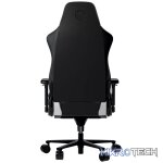 LORGAR Base 311, Gaming chair, PU eco-leather, 1.8 mm metal frame, multiblock mechanism, 4D armrests, 5 Star aluminium base, Class-4 gas lift, 75mm PU casters, Black + white - Image 4