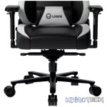 LORGAR Base 311, Gaming chair, PU eco-leather, 1.8 mm metal frame, multiblock mechanism, 4D armrests, 5 Star aluminium base, Class-4 gas lift, 75mm PU casters, Black + white - Image 6