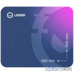 Lorgar Main 133, Gaming mouse pad, High-speed surface, Purple anti-slip rubber base, size: 360mm x 300mm x 3mm, weight 0.2kg