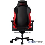 LORGAR Embrace 533, Gaming chair, PU eco-leather, 1.8 mm metal frame, multiblock mechanism, 4D armrests, 5 Star aluminium base, Class-4 gas lift, 75mm PU casters, Black + red