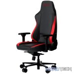 LORGAR Embrace 533, Gaming chair, PU eco-leather, 1.8 mm metal frame, multiblock mechanism, 4D armrests, 5 Star aluminium base, Class-4 gas lift, 75mm PU casters, Black + red - Image 2