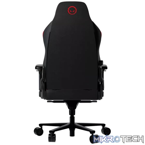 LORGAR Embrace 533, Gaming chair, PU eco-leather, 1.8 mm metal frame, multiblock mechanism, 4D armrests, 5 Star aluminium base, Class-4 gas lift, 75mm PU casters, Black + red - Image 4