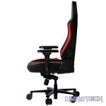 LORGAR Embrace 533, Gaming chair, PU eco-leather, 1.8 mm metal frame, multiblock mechanism, 4D armrests, 5 Star aluminium base, Class-4 gas lift, 75mm PU casters, Black + red - Image 5