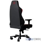 LORGAR Embrace 533, Gaming chair, PU eco-leather, 1.8 mm metal frame, multiblock mechanism, 4D armrests, 5 Star aluminium base, Class-4 gas lift, 75mm PU casters, Black + red - Image 6