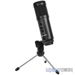 LORGAR Soner 313, Gaming Microphone, USB condenser microphone with Volume Knob & Echo Knob, Frequency Response: 80 Hz—17 kHz, including 1x Microphone, 1 x 2.5M USB Cable, 1 x Tripod Stand, dimensions: Ø47.4*158.2*48.1mm, weight: 243.0g, Black - Image 7
