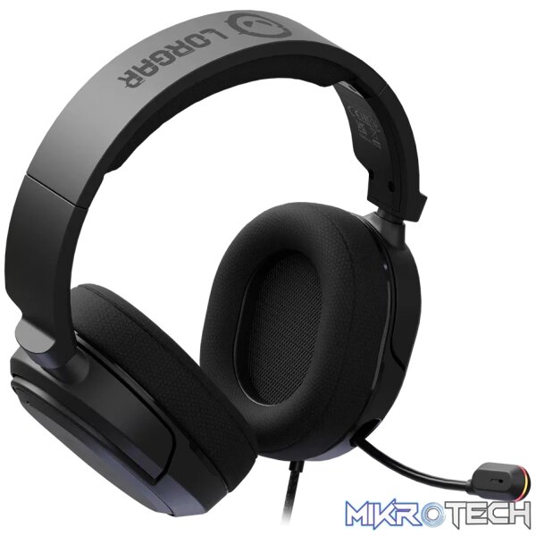 LORGAR Kaya 360, USB Gaming headset with microphone, CM108B, Plug&Play, USB-A connection cable 2m, fabric ear pads, size: 192*184.7*88mm, 0.314kg, black - Image 3