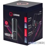 LORGAR Voicer 521, Gaming Microphone, Black, USB condenser mic with Volume Knob, 3.5MM headphonejack, mute button and led indicator, package including 1x F5 Microphone, 1 x 2M type-C USB Cable, 1 xTripod Stand - Image 5