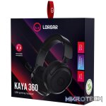 LORGAR Kaya 360, USB Gaming headset with microphone, CM108B, Plug&Play, USB-A connection cable 2m, fabric ear pads, size: 192*184.7*88mm, 0.314kg, black - Image 6