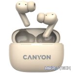 CANYON headset OnGo TWS-10 ANC+ENC Beige