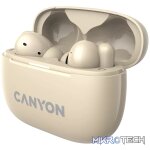 CANYON headset OnGo TWS-10 ANC+ENC Beige - Image 4