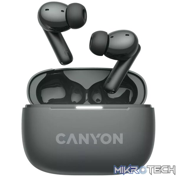 231107080011905938 CANYON headset OnGo TWS-10 ANC+ENC Grey - Image 1