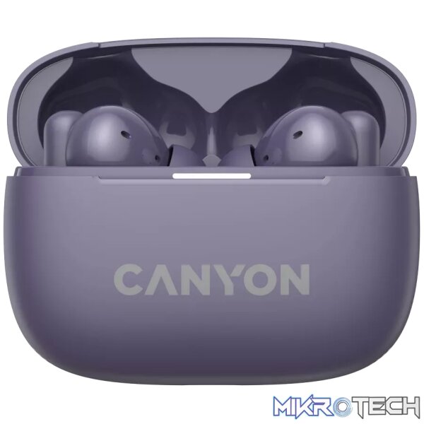 CANYON headset OnGo TWS-10 ANC+ENC Purple - Image 2