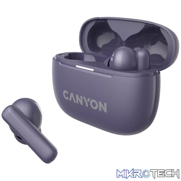 CANYON headset OnGo TWS-10 ANC+ENC Purple - Image 3