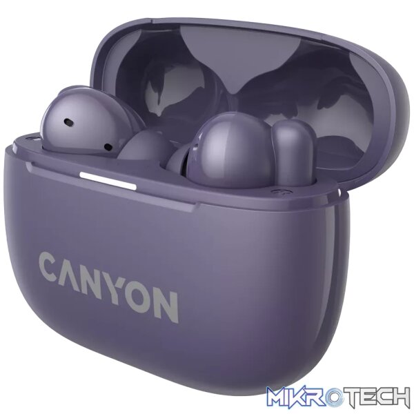 CANYON headset OnGo TWS-10 ANC+ENC Purple - Image 4