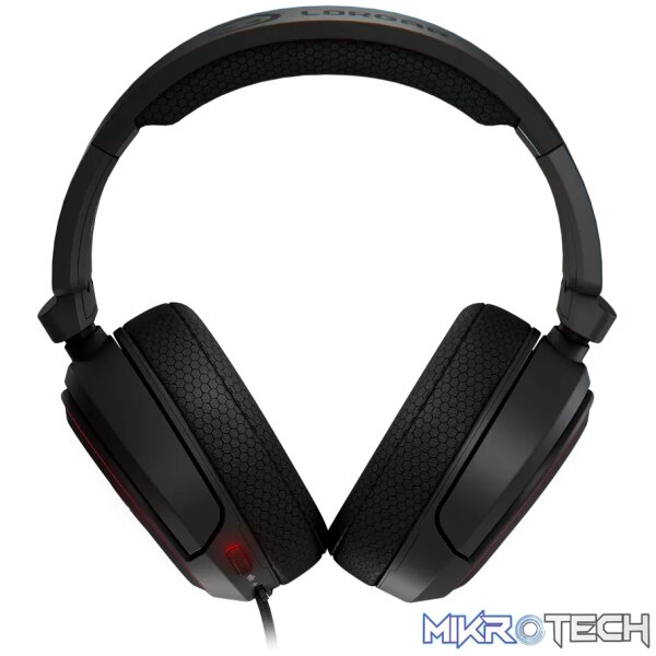 LORGAR Kaya 460, USB Gaming headset with microphone, CM108B, RGB backlight, Plug&Play, USB-A connection cable 2m, fabric ear pads, size: 192*184.7*88mm, 0.329kg, black - Image 2