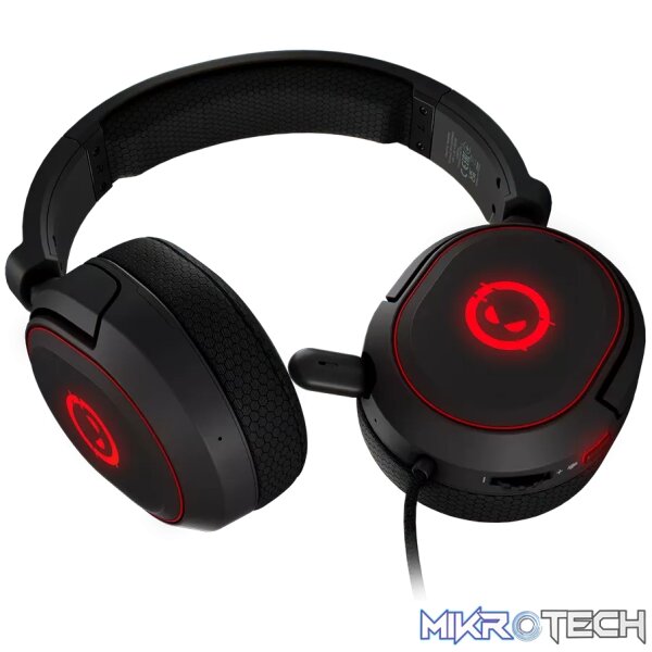 LORGAR Kaya 460, USB Gaming headset with microphone, CM108B, RGB backlight, Plug&Play, USB-A connection cable 2m, fabric ear pads, size: 192*184.7*88mm, 0.329kg, black - Image 3