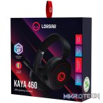 LORGAR Kaya 460, USB Gaming headset with microphone, CM108B, RGB backlight, Plug&Play, USB-A connection cable 2m, fabric ear pads, size: 192*184.7*88mm, 0.329kg, black - Image 6