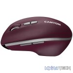 CANYON mouse MW-21 BlueLED 7buttons Wireless Burgundy Red - Image 2