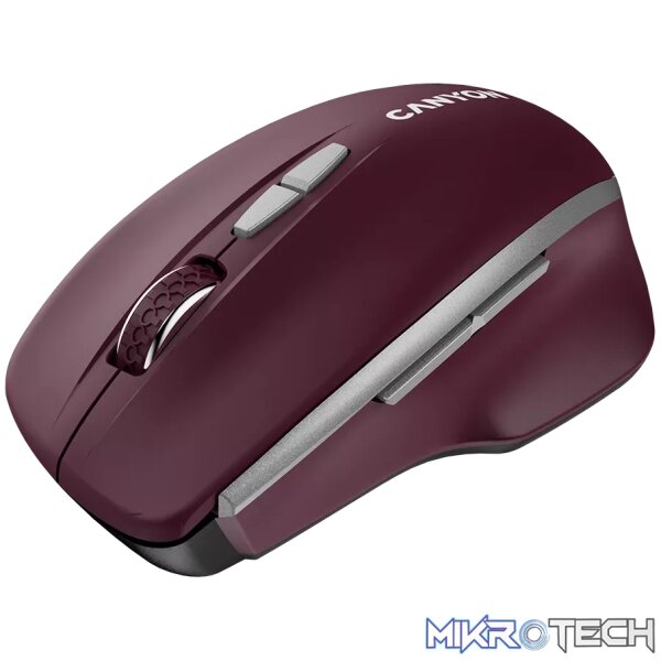 CANYON mouse MW-21 BlueLED 7buttons Wireless Burgundy Red - Image 4