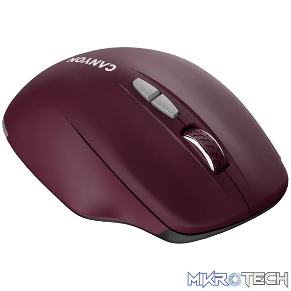 CANYON mouse MW-21 BlueLED 7buttons Wireless Burgundy Red - Image 5