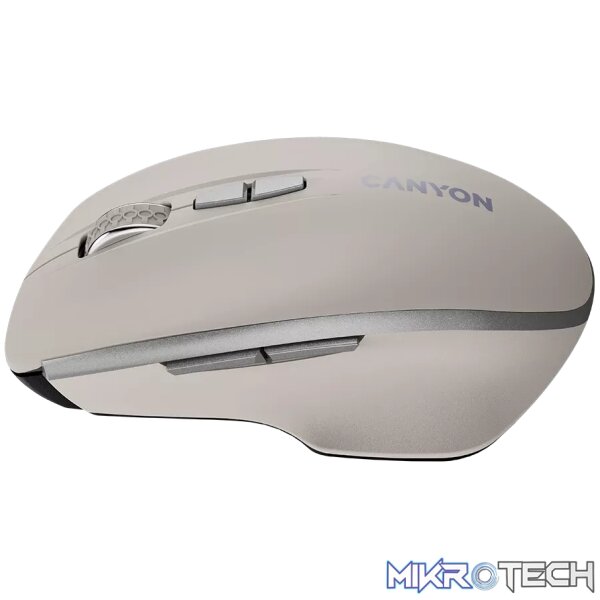 CANYON mouse MW-21 BlueLED 7buttons Wireless Cosmic Latte - Image 2