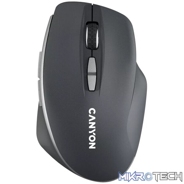 240111150016961437 CANYON mouse MW-21 BlueLED 7buttons Wireless Dark Grey - Image 1