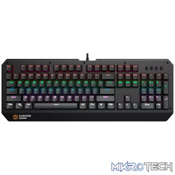 CANYON keyboard Hazard GK-6 RGB US Wired Black