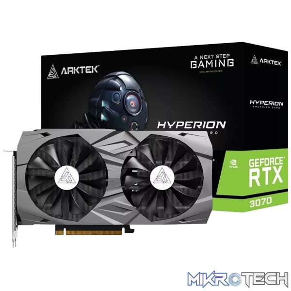 240228080026527326 Arktek RTX 3070 GDDR6 8GB 256BIT Twin Fans - Image 1